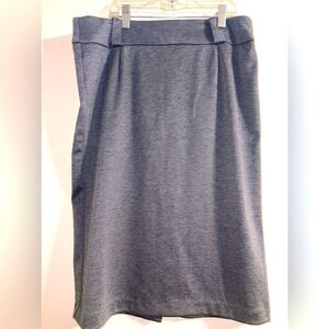 Knee length grey pencil skirt size 10